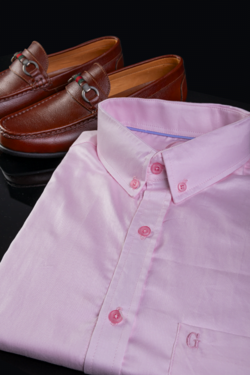 CAMISA ROSADA 100% ALGODON EGIPCIO