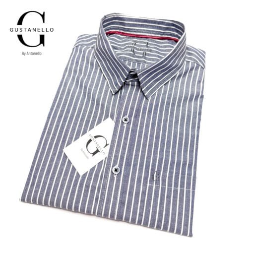 CAMISA MANGA CORTA GUSTANELLO GRIS  - CASUAL - Imagen 2
