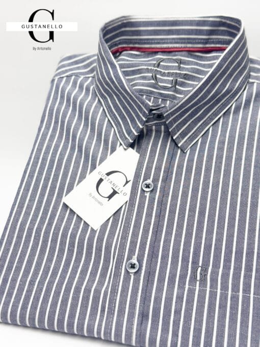 CAMISA MANGA CORTA GUSTANELLO GRIS  - CASUAL