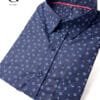 CAMISA MANGA CORTA GUSTANELLO AZUL OSCURO - CASUAL
