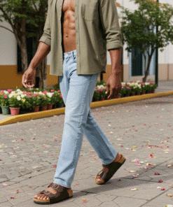 Sandalia Doble Hebilla para Caballero